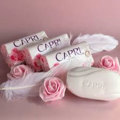 Capri Rose Petal & Strawberry Soap 3Pcs - Product Image