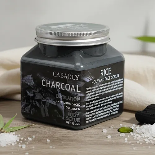 cabaoly body scrub charcoal 350ml china m013 - Product Image