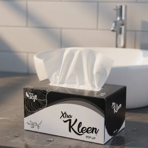 xtra kleen tissue paper pop up black 300s - Product Image