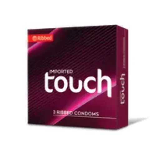 Touch Ribbed Condoms 3s - Product Image