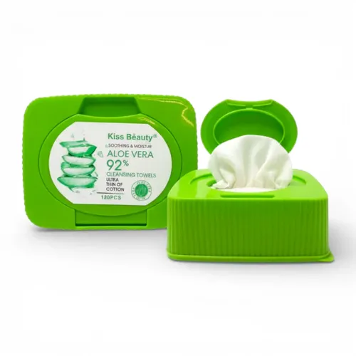 kiss beauty aloe vera cleansing towel 120pc 1034 china - Product Image