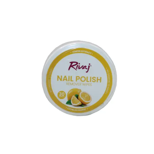 rivaj nail paint remover wipes lemon - Product Image
